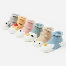 Calcetines de algodón con dibujos de pájaros para bebé recién nacido, calcetín suave para niño y niña 2024 - compra barato