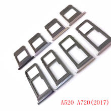 5pcs SIM Card Tray For Samsung Galaxy A520 A720 A5 A7 2017 SIM Card Reader Sim Tray Holder SD Sim Slot Replacement Parts 2024 - buy cheap