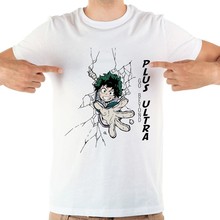 Camiseta divertida de izuku de My Hero Academia para hombres, camisa informal de manga corta, blanca, de anime japonés, jollypeach, nuevo 2024 - compra barato