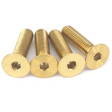 4 PCS M5 x 20mm Golden GR5 Titanium Hex Allen Socket Countersunk Screws Bolts For Bicycle Stem Headset Top Cap 2024 - buy cheap