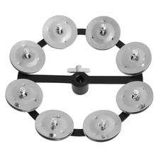 Percussion Hi-Hat Tambourine With Row Alloy Jingles Drum Set Musical Instruments Accessories For Men Women Children 2024 - buy cheap