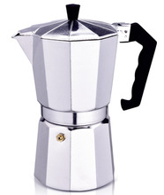 Cafeteira moka espresso de alumínio, utensílio para cafeteira com 1/3/6/9/12 copos 2024 - compre barato