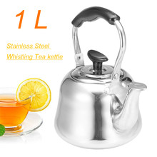 1L Whistling Water Kettle induction cooker Thicken Stainless Steel Tea Coffee Maker Water Boiler home Kitchen Travel Camping 2024 - buy cheap