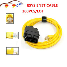 100pcs New ESYS 3.23.4 V50.3 Data Cable For bmw ENET cable Ethernet to OBD2 Interface Data E-SYS ICOM Coding for F-serie DHL 2024 - buy cheap