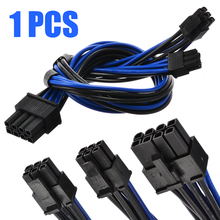 Mini Cable convertidor de alimentación PCI Express de 18awg, Dual, 6 pines, macho a 8 pines, PCIE, CPU, tarjeta gráfica de vídeo 2024 - compra barato