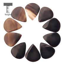 Tooyful 10PCS Guitar Picks Handmade Horn Accessory for Bass Mandollin Banjo Stringed Instruments Accessories High Quality 2024 - buy cheap