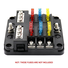 6-Way LED Bus Bar Car Automotive Lâmina Fuse Box com Negativo Marinha 12 V Confuence Linha Carro Styling 2024 - compre barato