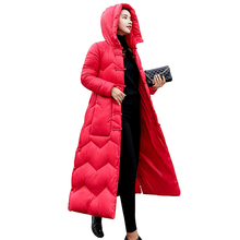 Casacos de inverno de algodão femininos, jaqueta espessa feminina folgada e elegante, à prova de vento, 2018 x, quente, parka grosso ls127 2024 - compre barato