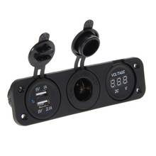 Universal 12-24V Car Auto Dual USB Charger Cigarette Lighter Output 5V/2.1A/1A Power Adapter Socket Splitter with LED 2024 - buy cheap