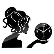 LUDA Wall Clock Clocks Large Decorative Living Room Modern Quartz Watch Diy 3d Stickers 2024 - buy cheap