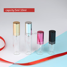 10/30pcs 5ml 10ml Mini Portable Glass Refillable Perfume Bottle With Atomizer Empty Cosmetic Containers With Sprayer For Travel 2024 - buy cheap