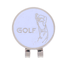 Clipe magnético clássico com estampa de golfer, viseiras de chapéu, bola de golfe 2024 - compre barato