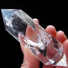Cristal de fluorita blanca Natural, 50-60MM, 100%, piedra de cristal de cuarzo, Varita Hexagonal curativa, piedra de tratamiento, envío directo 2024 - compra barato