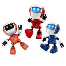 Kids Head Touch Sensor Smart Robot Toy LED Light Sound Alloy Electronic Action Figure Model Early Educational Toys Gifts 2024 - buy cheap