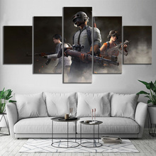 Pubg-Cuadros de pared estimulan el campo de batalla para decoración del hogar, póster, decoración de pared, lienzo, venta al por mayor, 5 uds. 2024 - compra barato