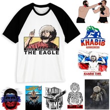 Camiseta con diseño de moda de Khabib Nurmagomedov para hombre y mujer, camisa de manga corta con Águila, camiseta informal con estampado de Khabib para verano 2024 - compra barato