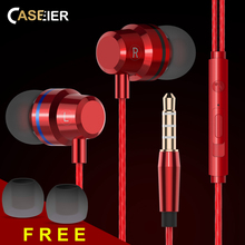 CASEIER In-Ear Wired Earphone For Mobile Phone Earphones 5 Colors 3.5mm Sport Earphone For iPhone Xiaomi With Mic fone de ouvido 2024 - buy cheap