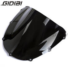 Черное Лобовое стекло мотоцикла для Honda CBR954 CBR 954 2002-2003 Double Bubble 2024 - купить недорого
