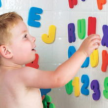 Rompecabezas de baño con letras alfanuméricas para niños, juguetes educativos de EVA para bebés, Juguetes Divertidos de baño para niños, regalo, 36 unids/set por Set 2024 - compra barato