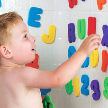 36pcs/set Alphanumeric Letter Bath Puzzle EVA Kids Baby Toys New Early Educational Kids Bath Funny Toys For Children Gift 2024 - buy cheap