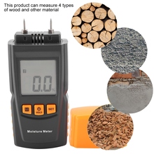 Gm605 medidor de umidade de madeira, portátil, digital, testador de umidade de madeira, detector digital de medição de umidade de madeira 2024 - compre barato
