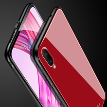 Vivo X23 чехол из закаленного стекла VivoX23 гибридный мягкий ТПУ чехол с зеркальной поверхностью стекло задняя Жесткая Крышка для Vivo X 23X23 чехол 2024 - купить недорого