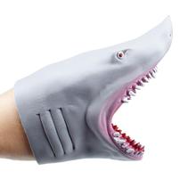 Marioneta de mano de tiburón de plástico para niños, guantes con cabeza de Animal de TPR Story, juguetes para niños, figuras de cabeza de Animal, modelo de juguete para niños, regalos 2024 - compra barato
