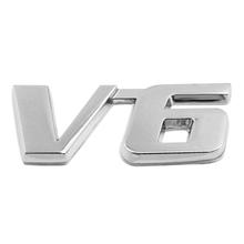 Vodool-adesivo de metal cromado v6 v8 para porta traseira de carro, adesivo de personalidade para tampa do porta-malas, emblema, decalque de emblema 2024 - compre barato