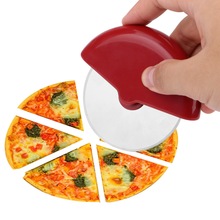 Stainless Steel Pizza Wheels Baking Tools Plastic Handle Bakeware Cake Bread Cutting Tools Round Shape Pizza Cutter Random Color 2024 - buy cheap