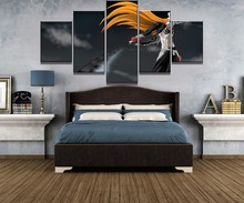 Pintura en lienzo de Anime para decoración del hogar, pinturas en lienzo, arte de pared, impresión HD, cuadro de pared, 5 piezas 2024 - compra barato