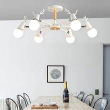 Nordic Antlers Chandelier For Living Dining Room suspension luminaire 220v Iron lustre moderno LED Chandeliers Lighting Fixtures 2024 - buy cheap