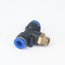 LOT 5 1/4" BSP male to Fit Tube O/D 10mm Pneumatic Tee 3 Way Push In Connector Union Quick Release Air Fitting Plumbing 2024 - buy cheap