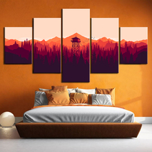Firewatch Video Games Painting Minimalism Fire Lookout Tower Forest Tower Olly Moss Illustration Wall Art Home Decor Poster 2024 - buy cheap