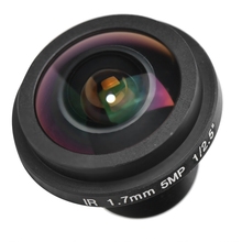 Новая плата 5 Мп 1,7 мм 170 градусов широкоугольный объектив рыбий глаз для камеры видеонаблюдения для чипов 1/3 и 1/4 дюйма CCD 2024 - купить недорого