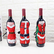 Hot Creative Xmas Wine Bottle Apron Covers Funny Letter Wrap Dinner Party Table Decoration New Christmas Ornament 2024 - buy cheap