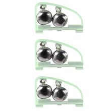 3pcs/lot Fishing Bite Alarms Fishing Rod Bell Rod Clamp Tip Clip Bells Ring Green ABS Fishing Accessory Outdoor Metal 2024 - buy cheap