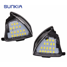 SUNKIA 2pcs/lot High Quality LED Under Side Mirrors Lamp Super Bright  for VW Volkswagen Golf 5/Golf 5 Plus/Jetta/Passat/Eos 2024 - buy cheap