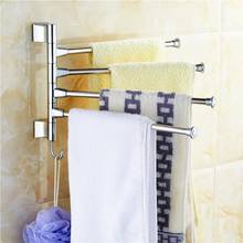Stainless Steel Towel Holder Kitchen Bathroom Rack Bar Rotating Polished Holders Wall-mounted Organizer Kitchen Accessories 2024 - buy cheap