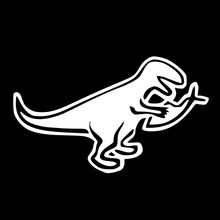 15*9cm Lovely Dinosaur Eats Fish Atheist Vinyl Decal Car Accessories Cool Graphics Car Stickers 2024 - buy cheap