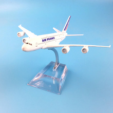 Avião de modelo 16cm air frança modelo aeronave de metal fundido avião de brinquedo modelo 1:400 avião de modelo de brinquedo 2024 - compre barato