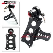 Motorcycle Retro Side Mount Tail lights License Plate Bracket For Harley 883 1200 XL Steed Magna Shadow V-star Darg Star Vulcan 2024 - buy cheap