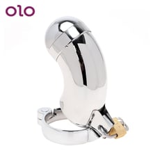 OLO Penis Rings Cock Ring Lockable Cock Cage Male Chastity Device Stainless Steel Sex Products Sex Toys for Men 2024 - buy cheap