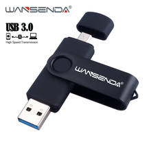 WANSENDA USB 3.0 USB Flash Drive OTG Pen Drive 8GB 16GB 32GB 64GB 256GB Pendrive USB 3.0 128GB Micro Memory Stick Flash Drive 2024 - compre barato