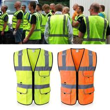 None Outdoor cycling Reflective Vest for Environment Sanitation Workers Safety Cycling Vreathable fluorescent Vest S/M/L 2024 - buy cheap