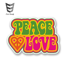 EARLFAMILY 13cm x 7cm Peace Love Car Sticker Funny Car Styling Vinyl Bumper Window Decal Reflective Waterproof Car Accessories 2024 - buy cheap