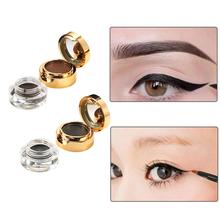 2 In 1 Gel Eyeliner & Eyebrow Powder Makeup Tools Waterproof Long Lasting Black Brown Natural Eye Liner Cosmetics With Brush 2024 - buy cheap