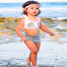 Bañador de cola de sirena para niña pequeña, conjunto de Bikini, traje de baño, ropa de playa, 2 uds. 2024 - compra barato
