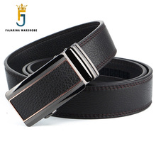 FAJARINA New Arrival 35mm Width Mens Fashion Style Unique Buckle Metal Genuine Leather Automatic Belts for Men 2019 N17FJ727 2024 - buy cheap