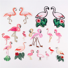PGY Pretty Flamingos Iron on Patches for Clothing T-shirt Dresses DIY Accessory Decoration A-level Washable Heat Transfer Patch 2024 - buy cheap