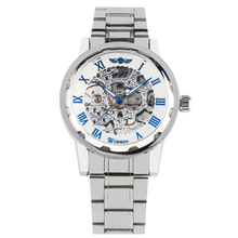 Relojes mecánicos de hombre reloj de pulsera esqueleto de acero inoxidable de cuerda manual diseño hueco luminoso funcional 2024 - compra barato